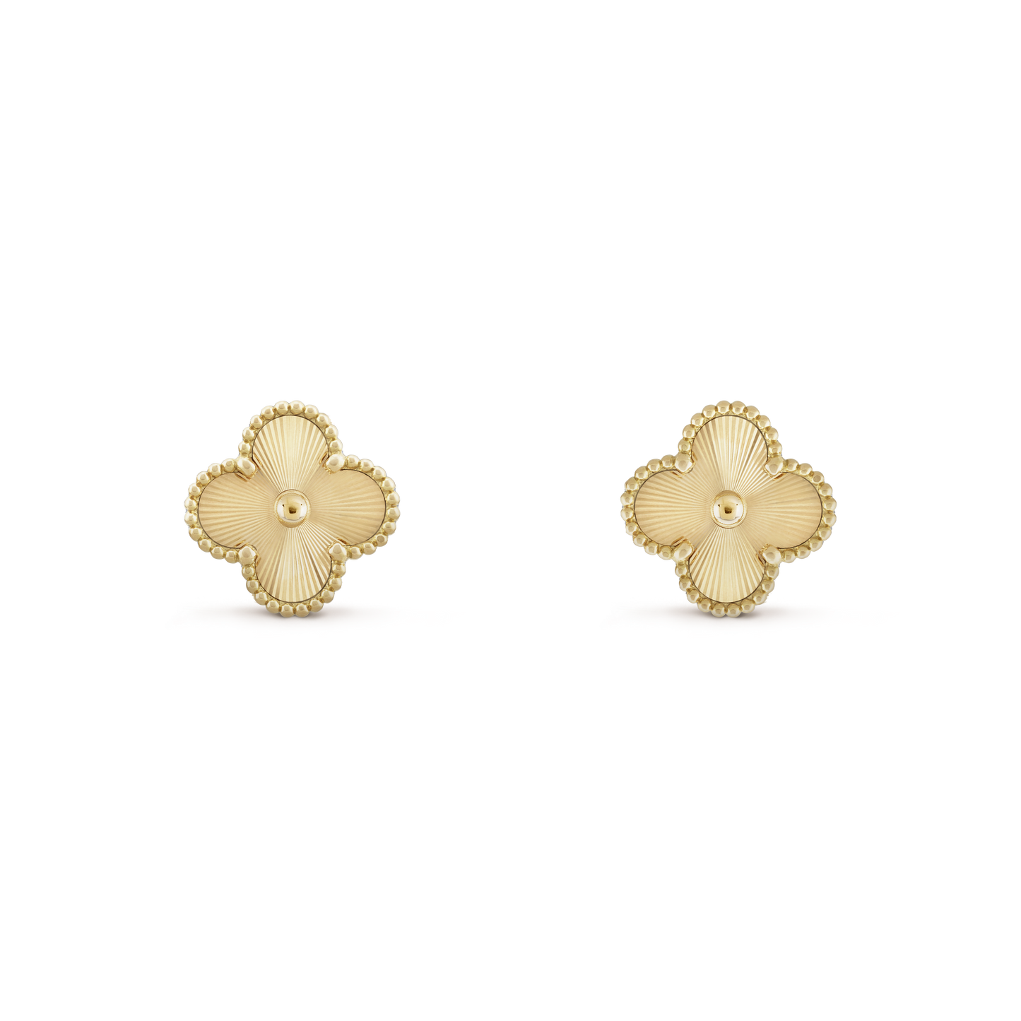 FOUR-LEAF CLOVER | GOLD EAR STUDS