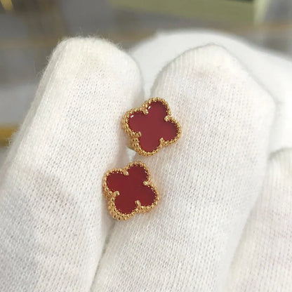 FOUR-LEAF | RED EARRINGS